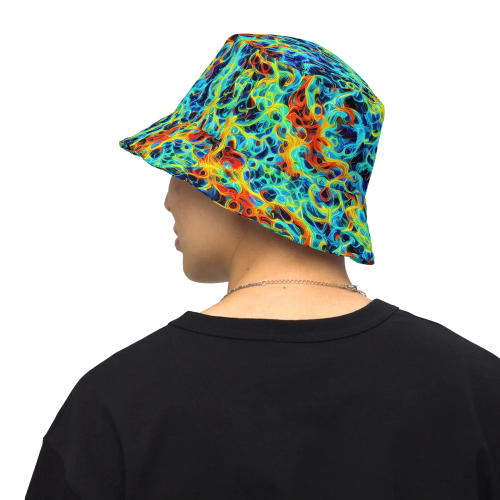 Liquid Frequency on Reversible Bucket Hat — Back Inside