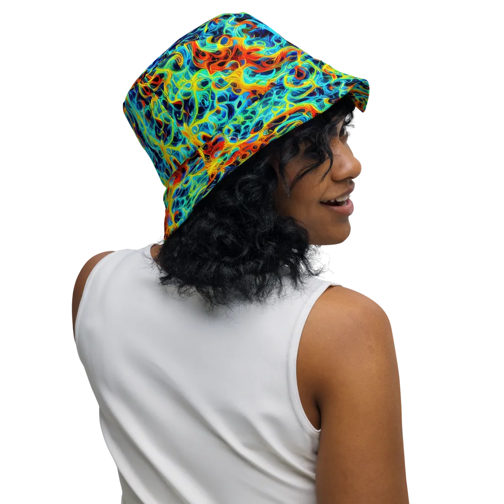 Liquid Frequency on Reversible Bucket Hat — Right Outside