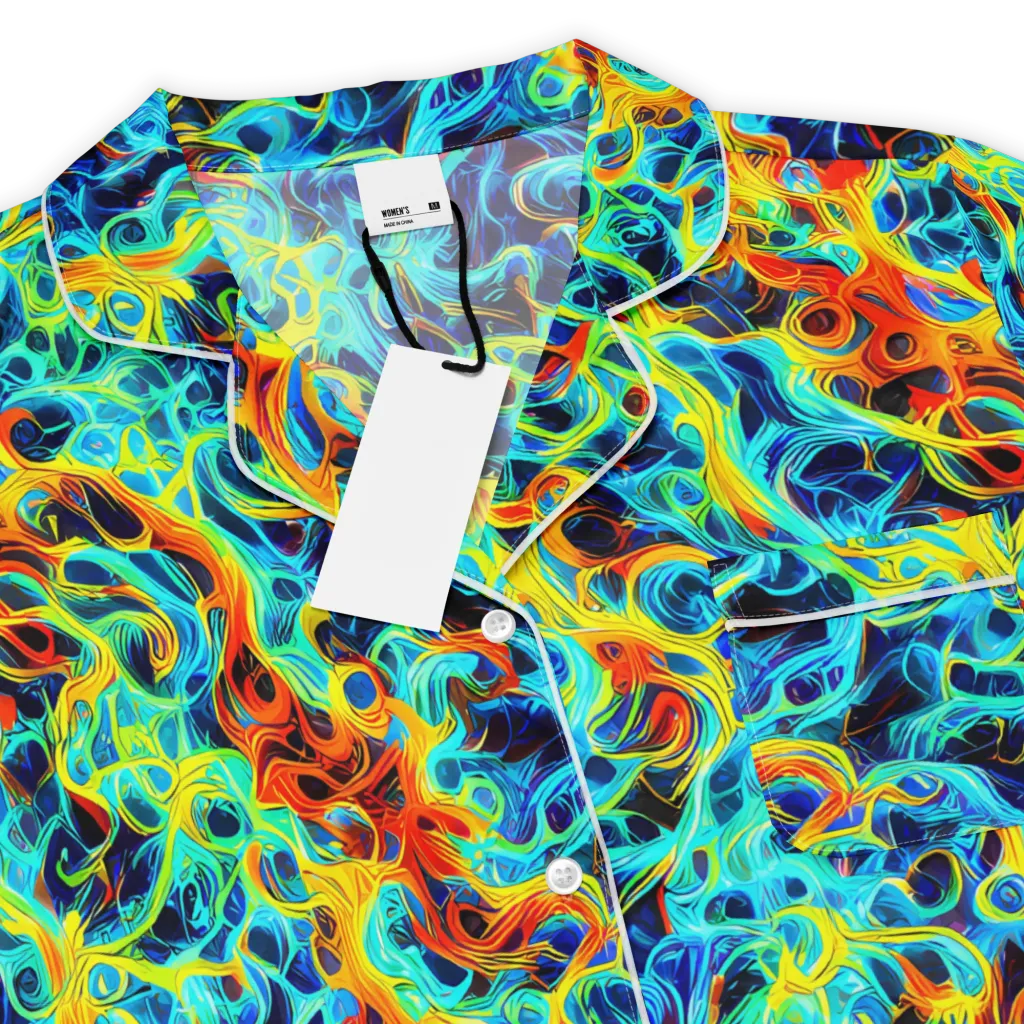 Liquid Frequency on Women's Short Sleeve Pajama Top — Product details