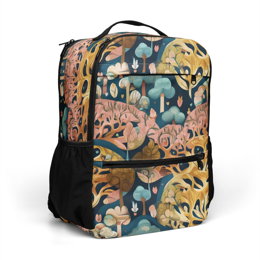 Midnight Mycelium on Utility Backpack — Right Front