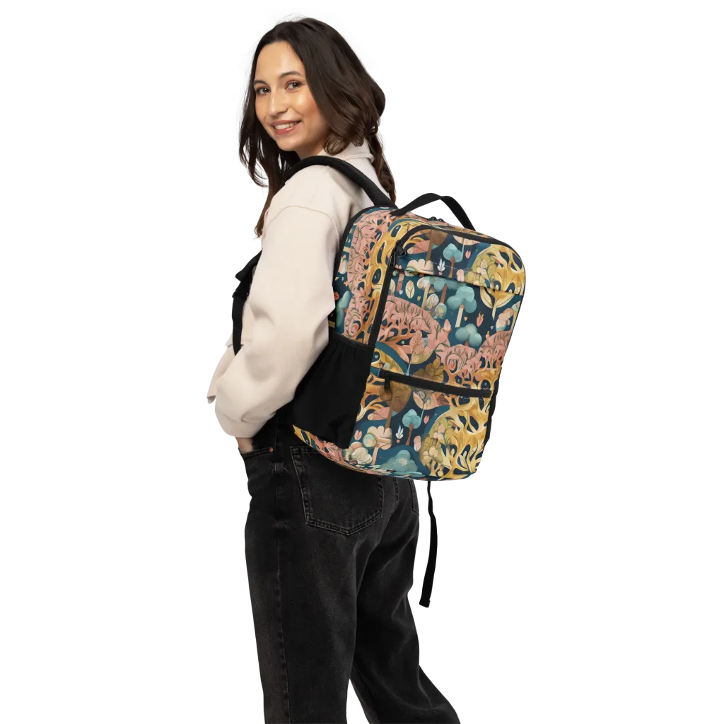 Midnight Mycelium on Utility Backpack — Back