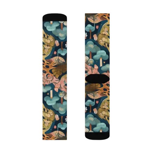 Midnight Mycelium on a Socks