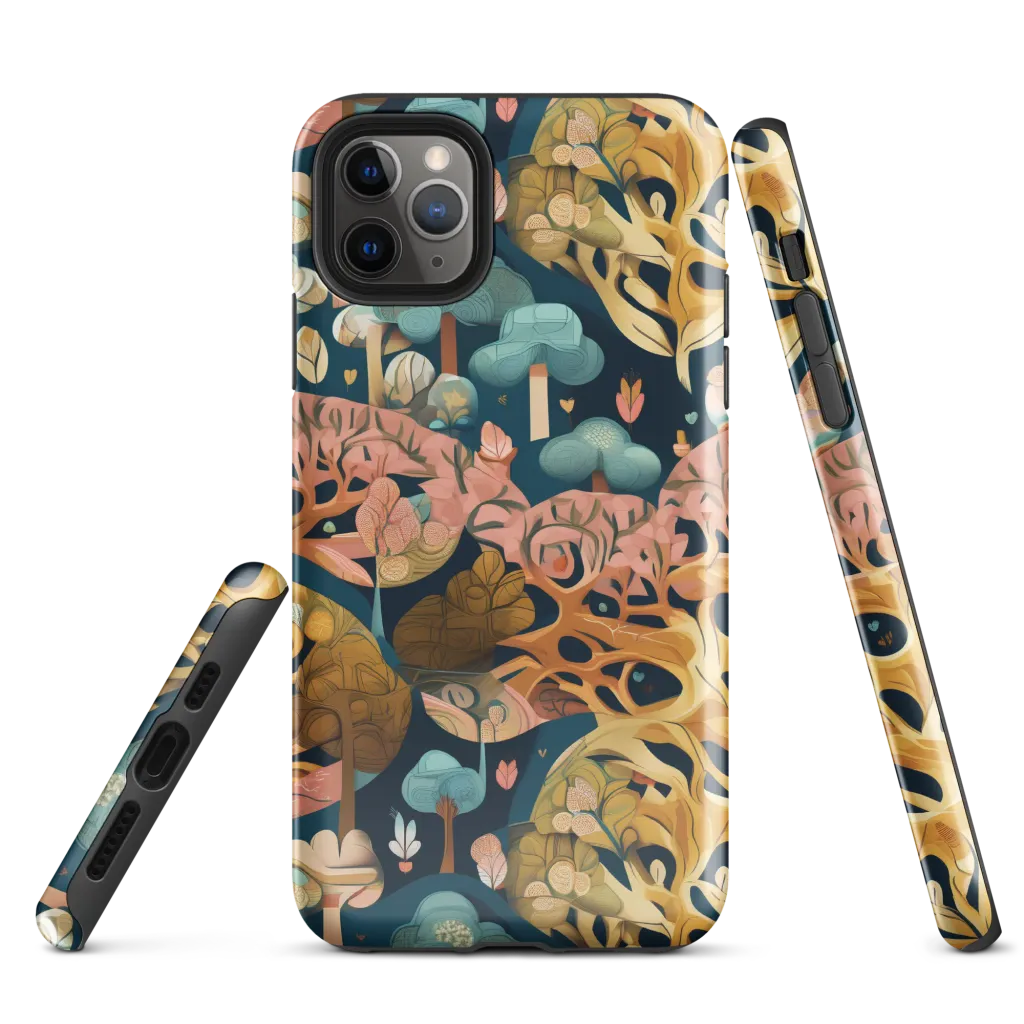 Midnight Mycelium on Tough Case for iPhone® — Front
