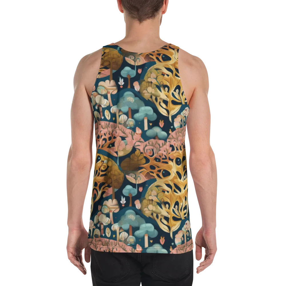 Midnight Mycelium on Men's Tank Top — Back