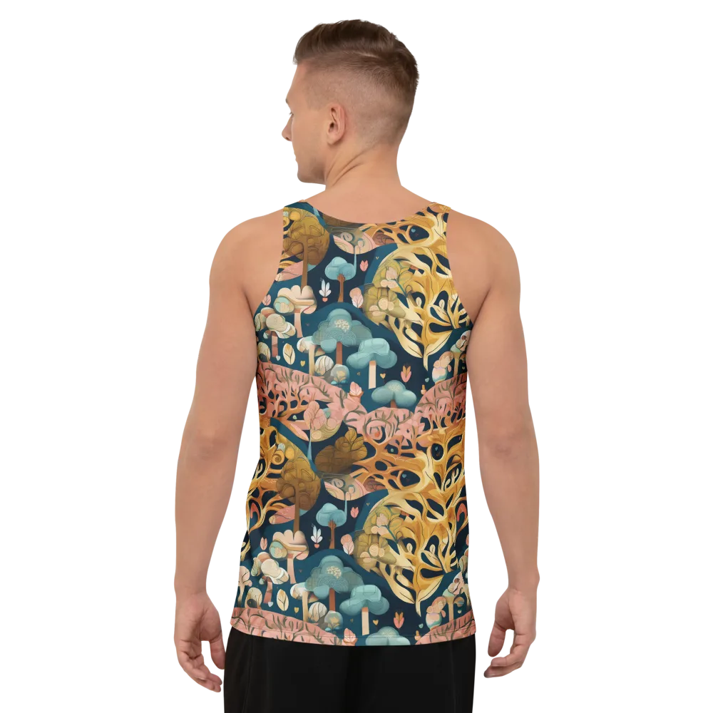 Midnight Mycelium on Men's Tank Top — Back