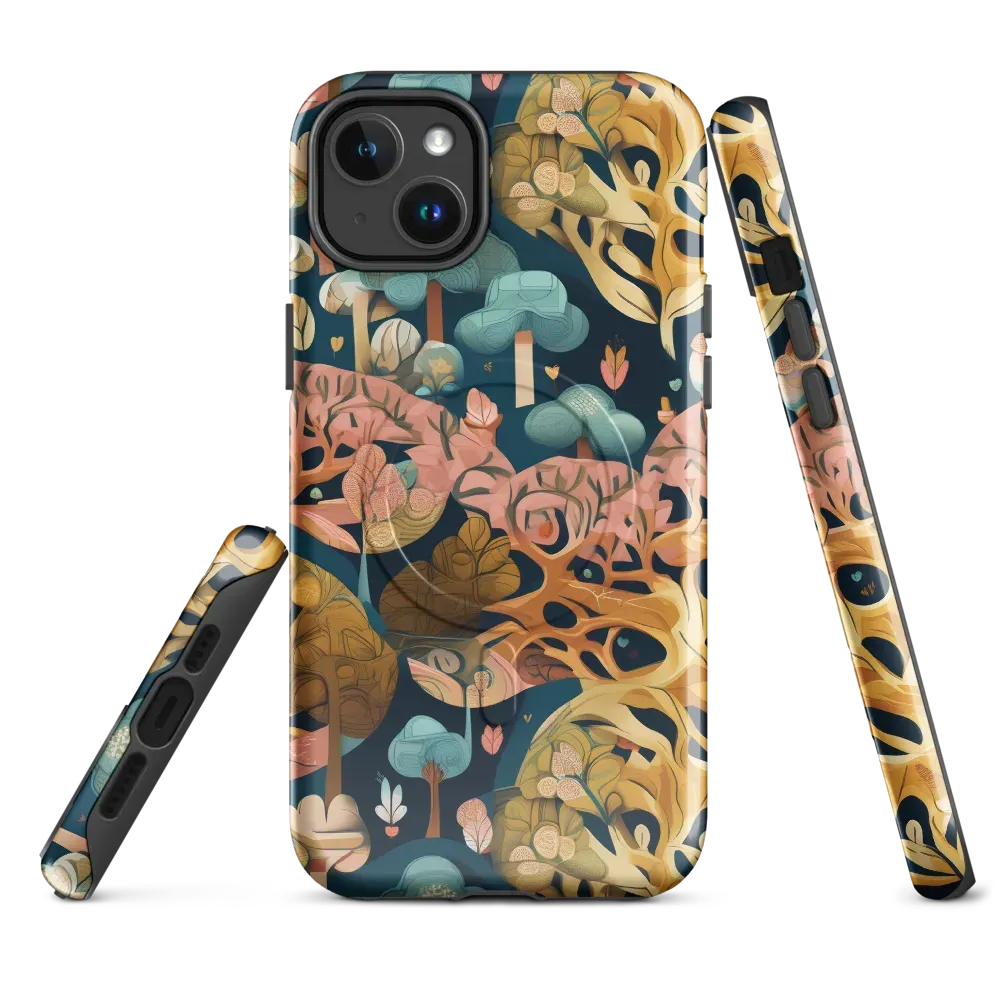 Midnight Mycelium on MagSafe Tough Case for iPhone® — Front