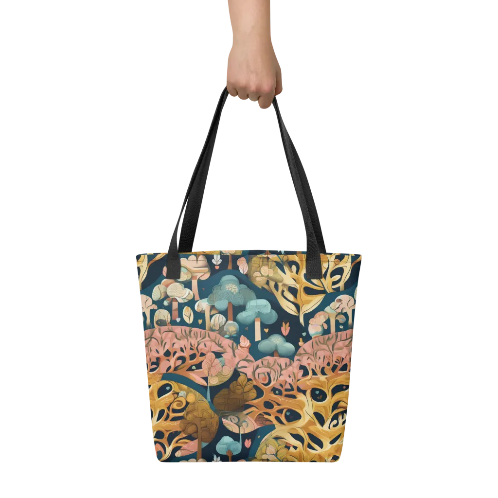 Midnight Mycelium on Tote Bag — Front