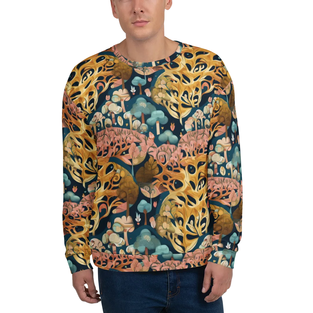 Midnight Mycelium on Sweatshirt — Front