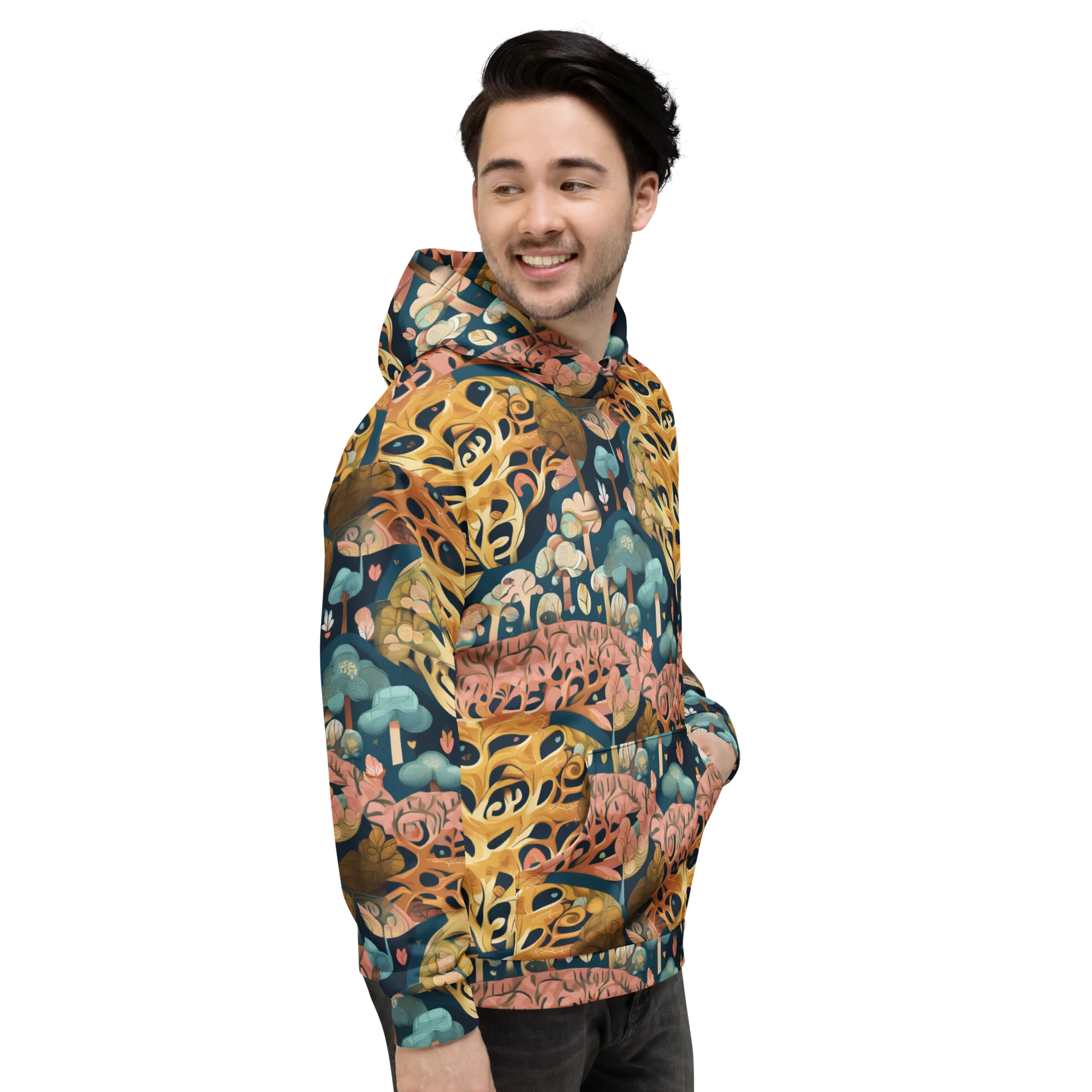 Midnight Mycelium on Hoodie — Right