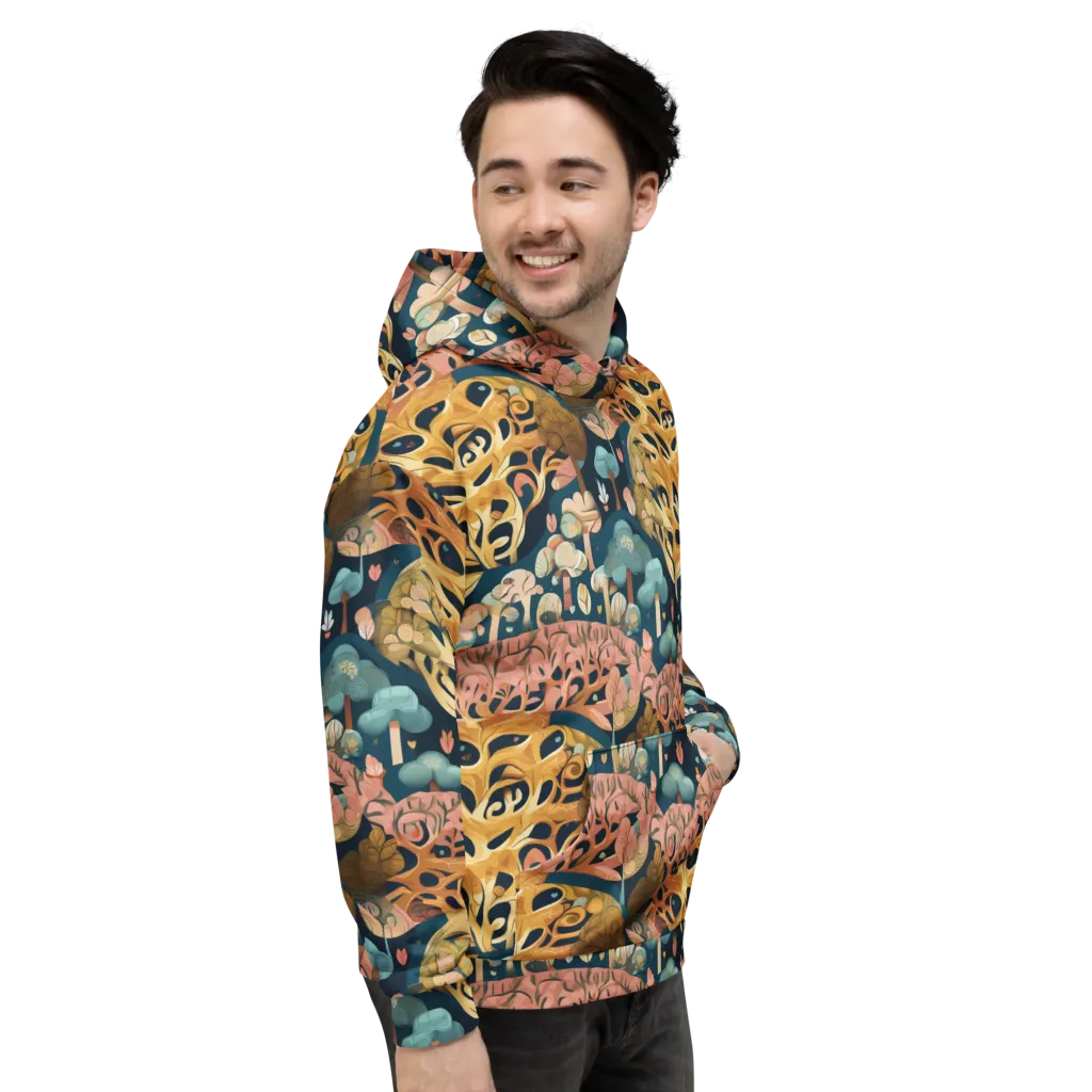 Midnight Mycelium on Hoodie — Right