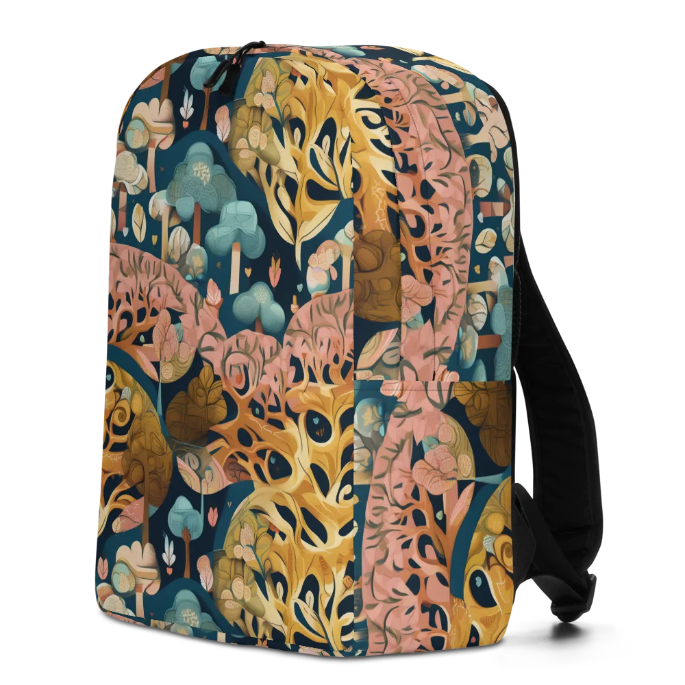 Midnight Mycelium on Minimalist Backpack — Left