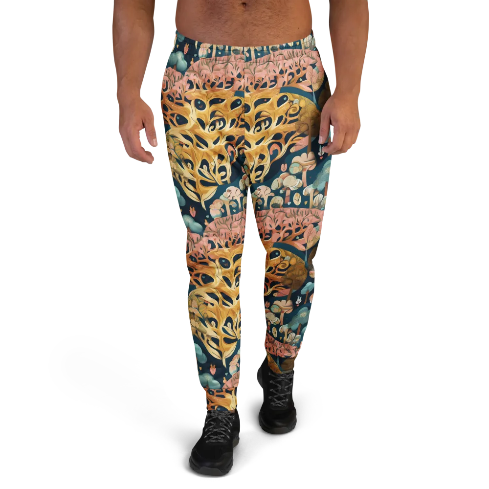 Midnight Mycelium on Men's Joggers — Front