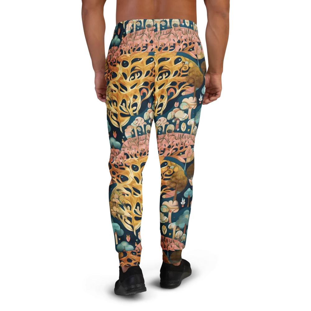 Midnight Mycelium on Men's Joggers — Back