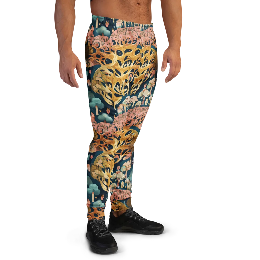 Midnight Mycelium on Men's Joggers — Right