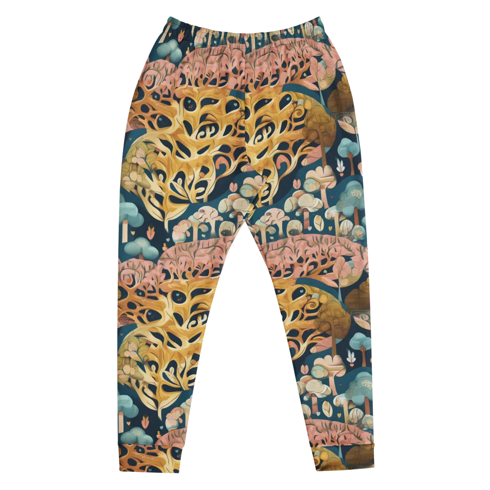 Midnight Mycelium on Men's Joggers — Front