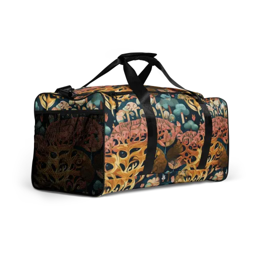 Midnight Mycelium on a Duffle Bag