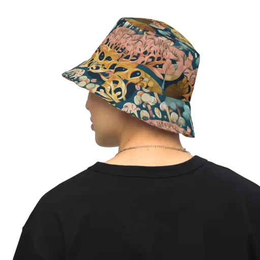 Midnight Mycelium on a Reversible Bucket Hat