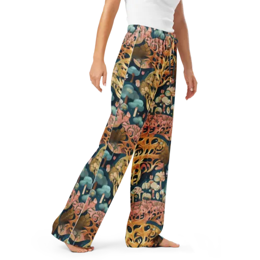 Midnight Mycelium on a Women's Pajama Pants