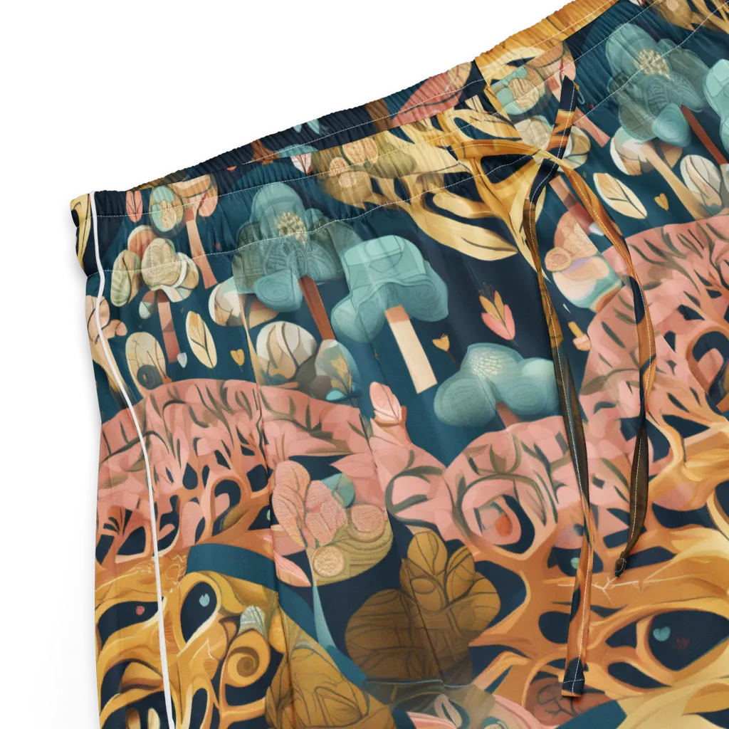 Midnight Mycelium on Women's Pajama Shorts — Product details