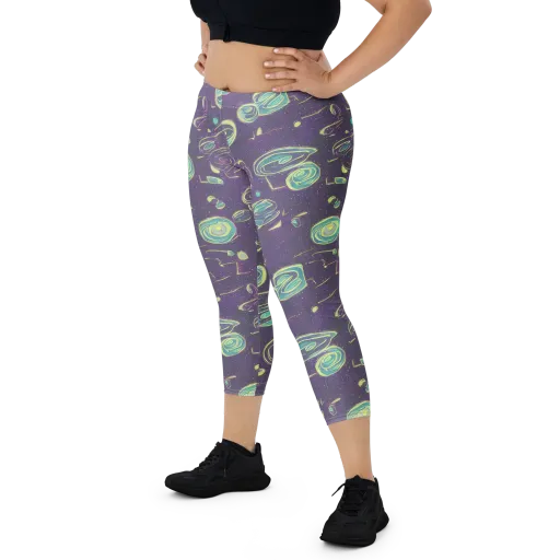 Lunar Lichen on a Capri Leggings