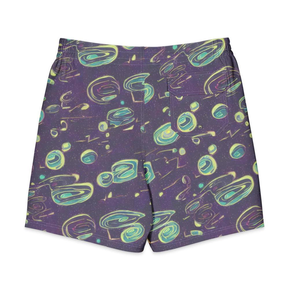 Lunar Lichen on Men's Board Shorts — Back