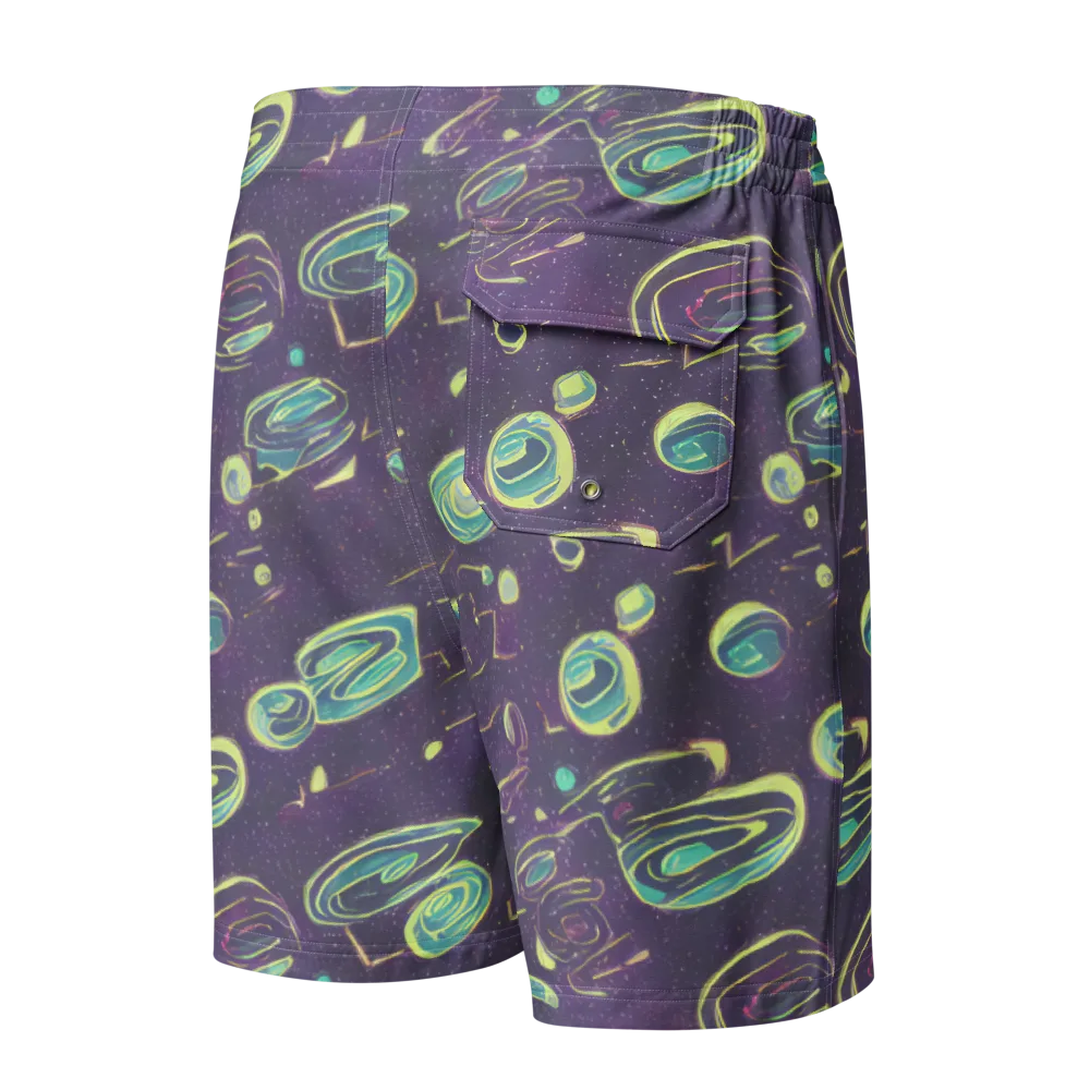 Lunar Lichen on Men's Board Shorts — Back