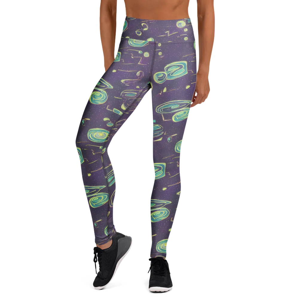 Lunar Lichen on Yoga Leggings — Front