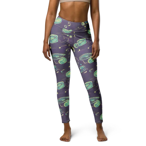 Lunar Lichen on a Yoga Leggings