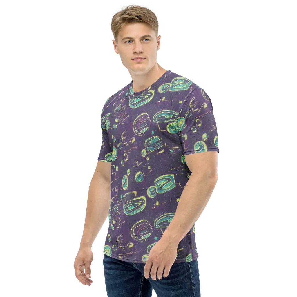 Lunar Lichen on Men's Crew Neck T-Shirt — Left