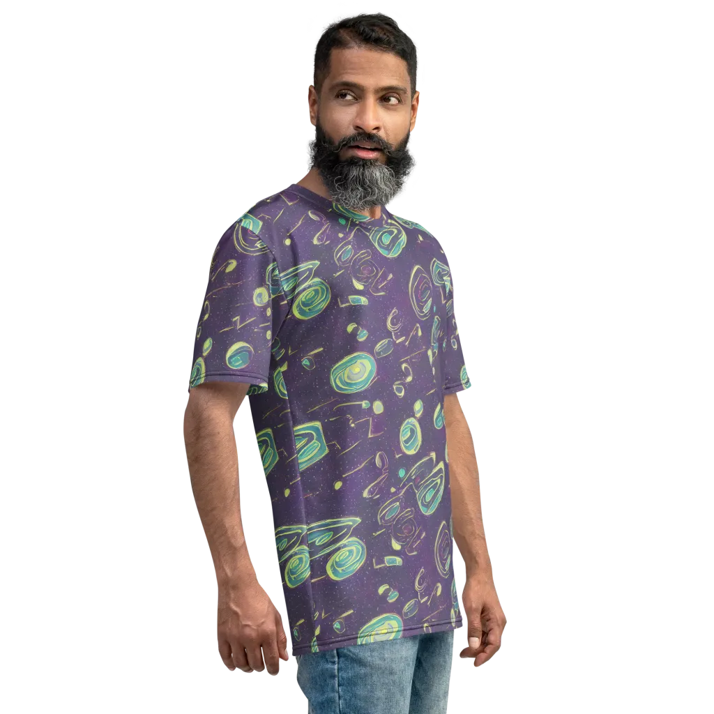 Lunar Lichen on Men's Crew Neck T-Shirt — Right