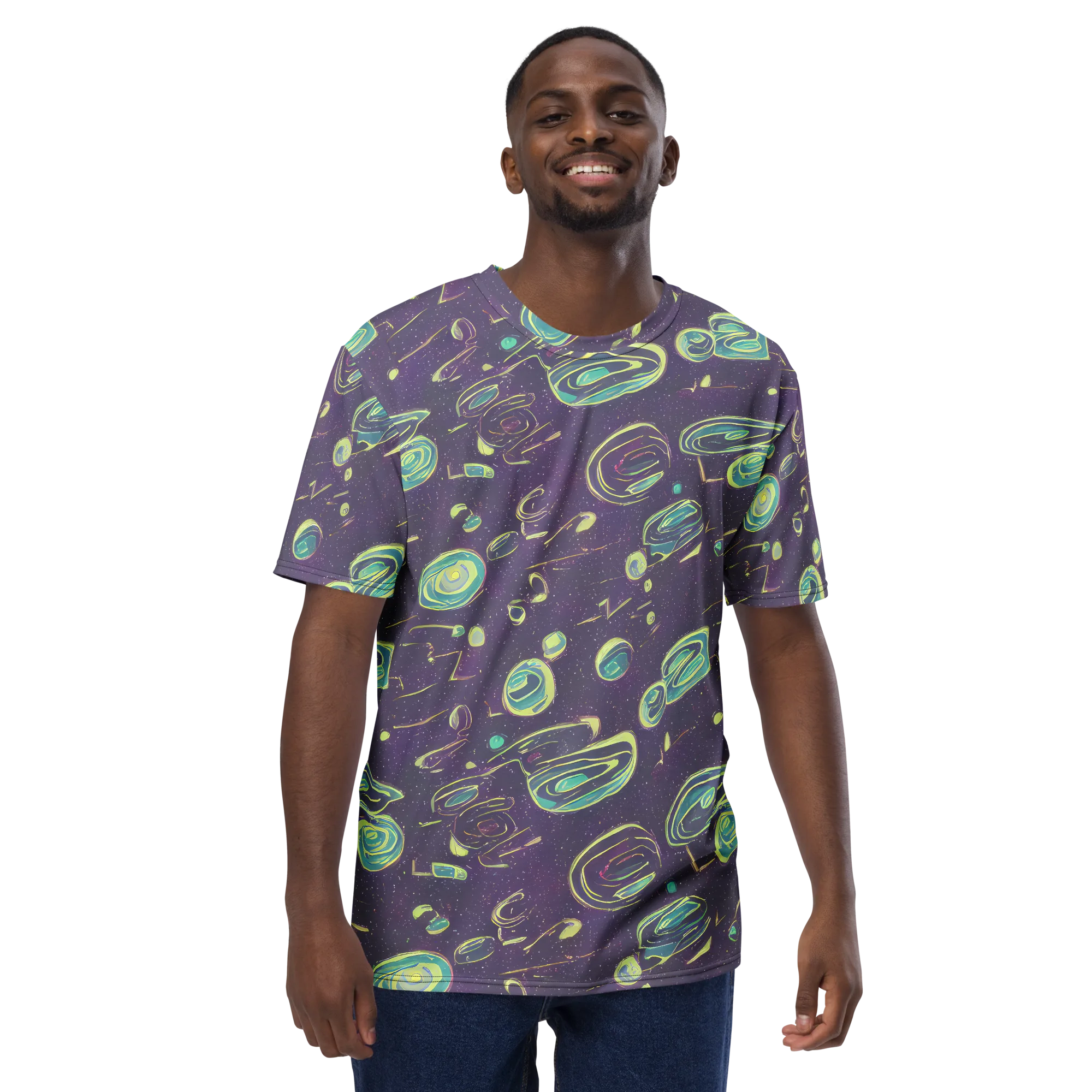 Lunar Lichen on Men's Crew Neck T-Shirt — Front