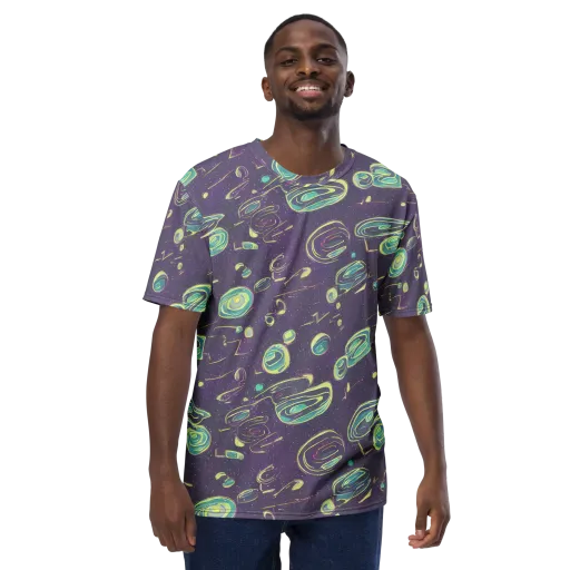 Lunar Lichen on a Men's Crew Neck T-Shirt