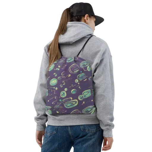 Lunar Lichen on a Drawstring Bag