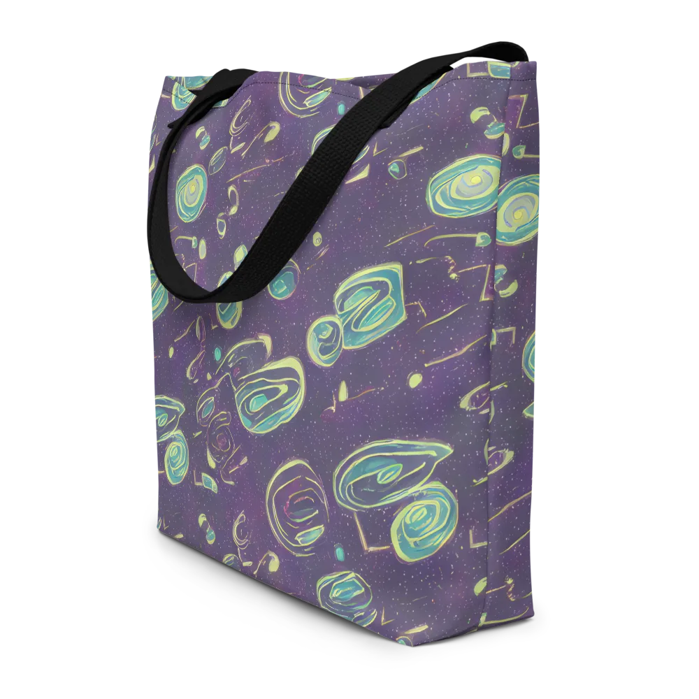 Lunar Lichen on Large Tote Bag W/ Pocket — Front