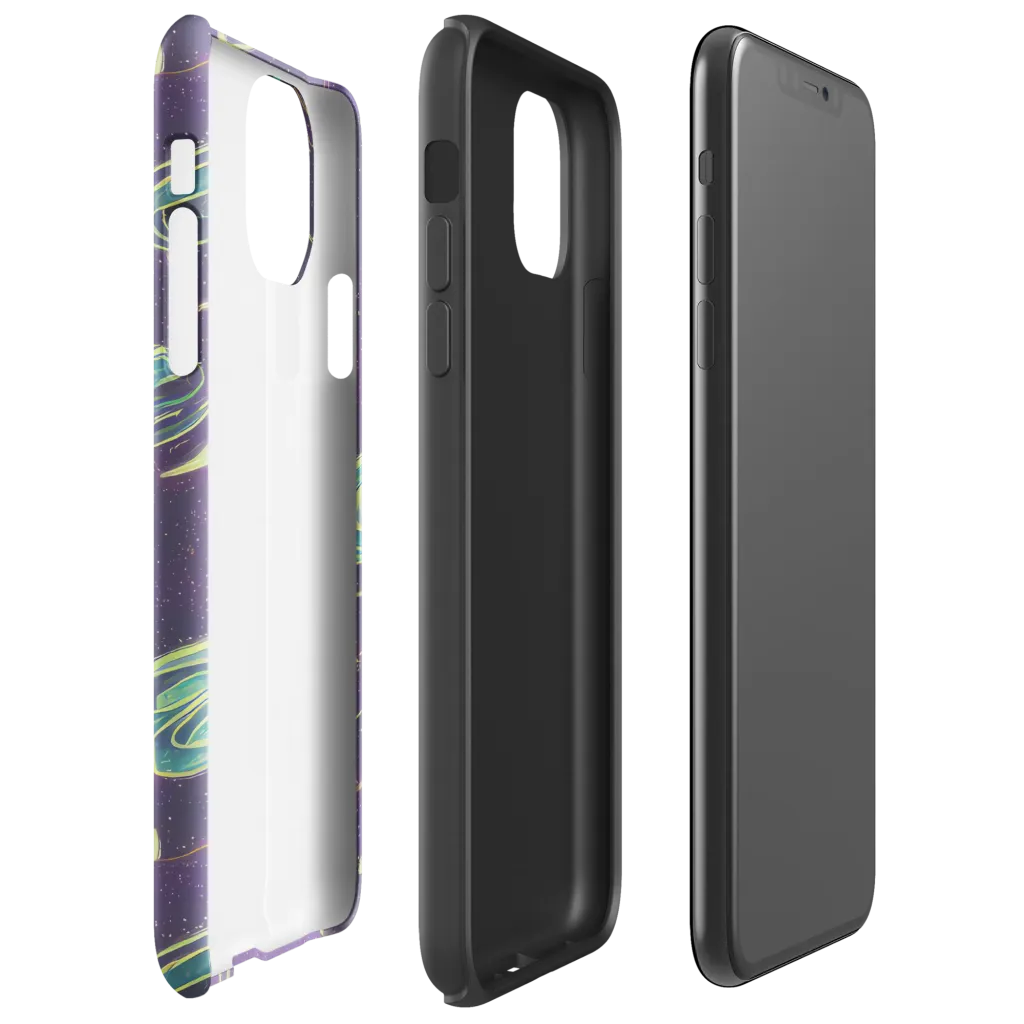Lunar Lichen on Tough Case for iPhone® — Right