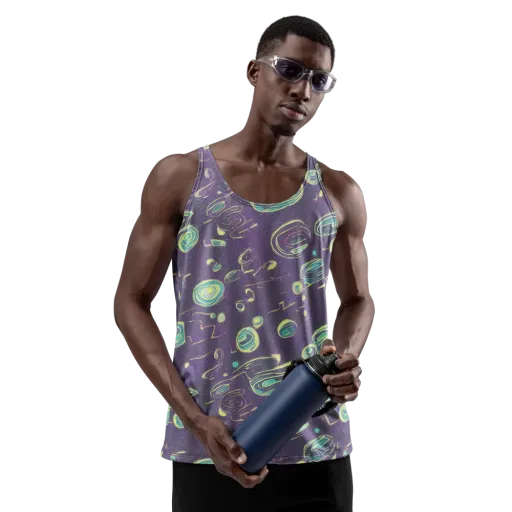 Lunar Lichen on a Men's Tank Top