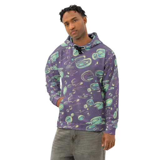 Lunar Lichen on a Cotton Hoodie
