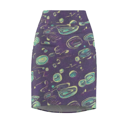 Lunar Lichen on a Pencil Skirt