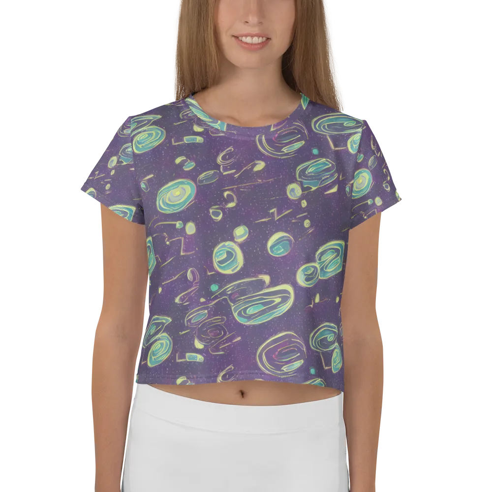 Lunar Lichen on Crop Tee — Front