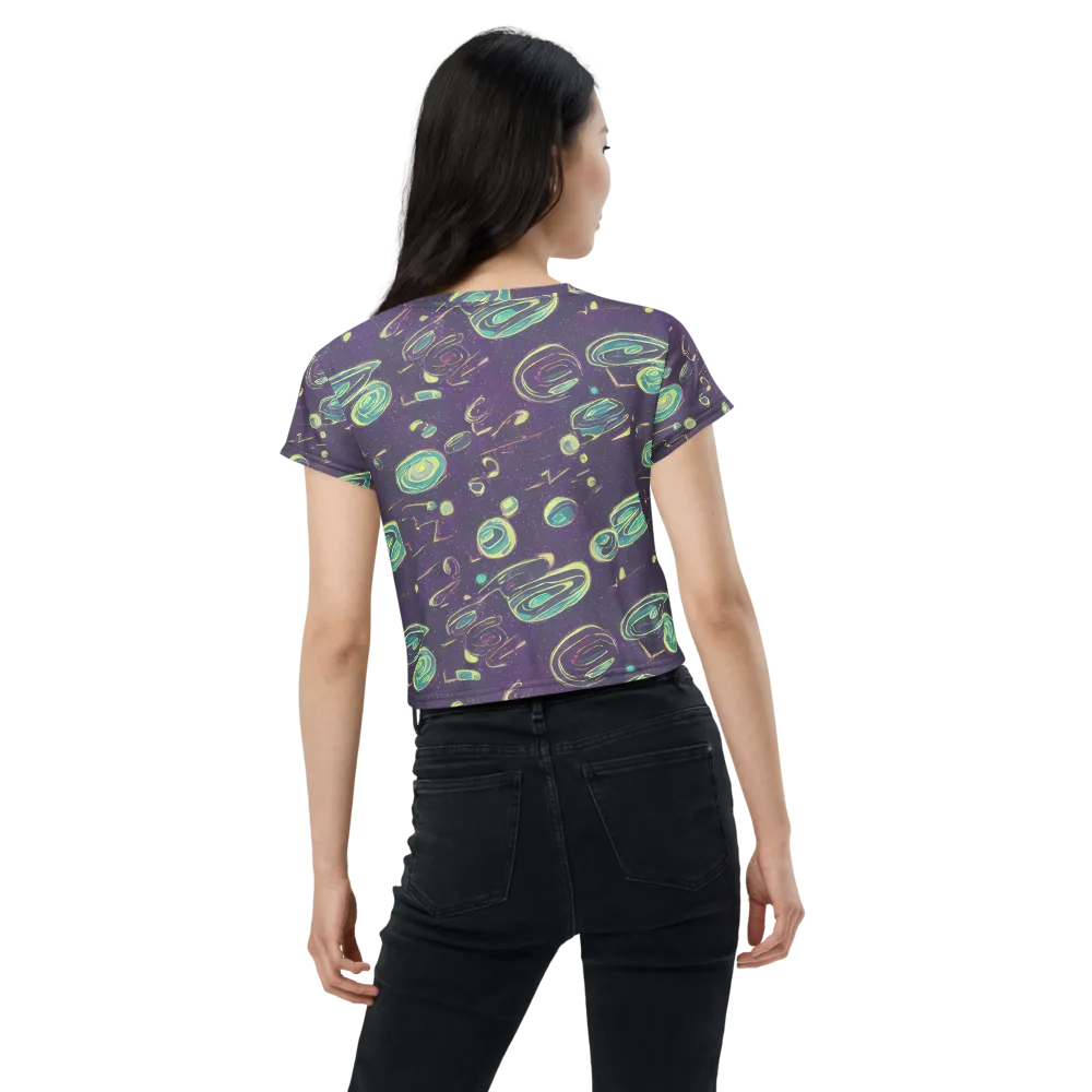 Lunar Lichen on Crop Tee — Back