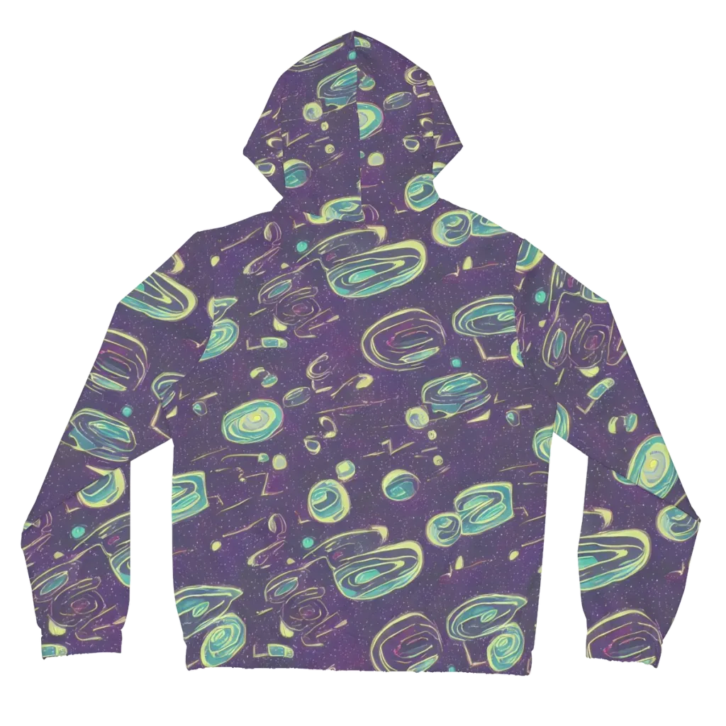 Lunar Lichen on Women's Full-Zip Hoodie — Back