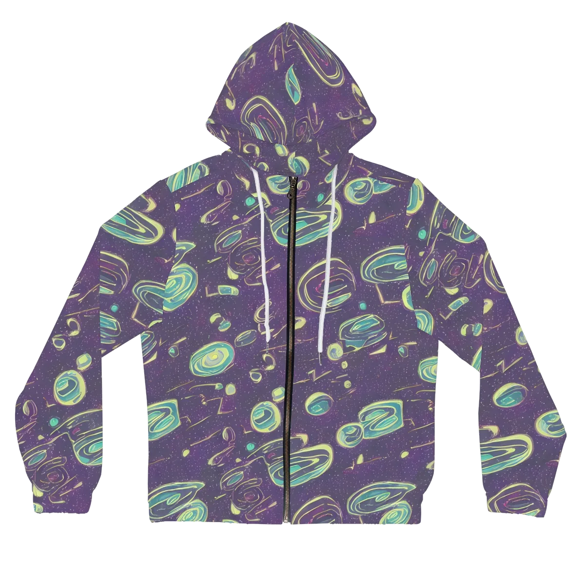 Lunar Lichen on Women's Full-Zip Hoodie — Front