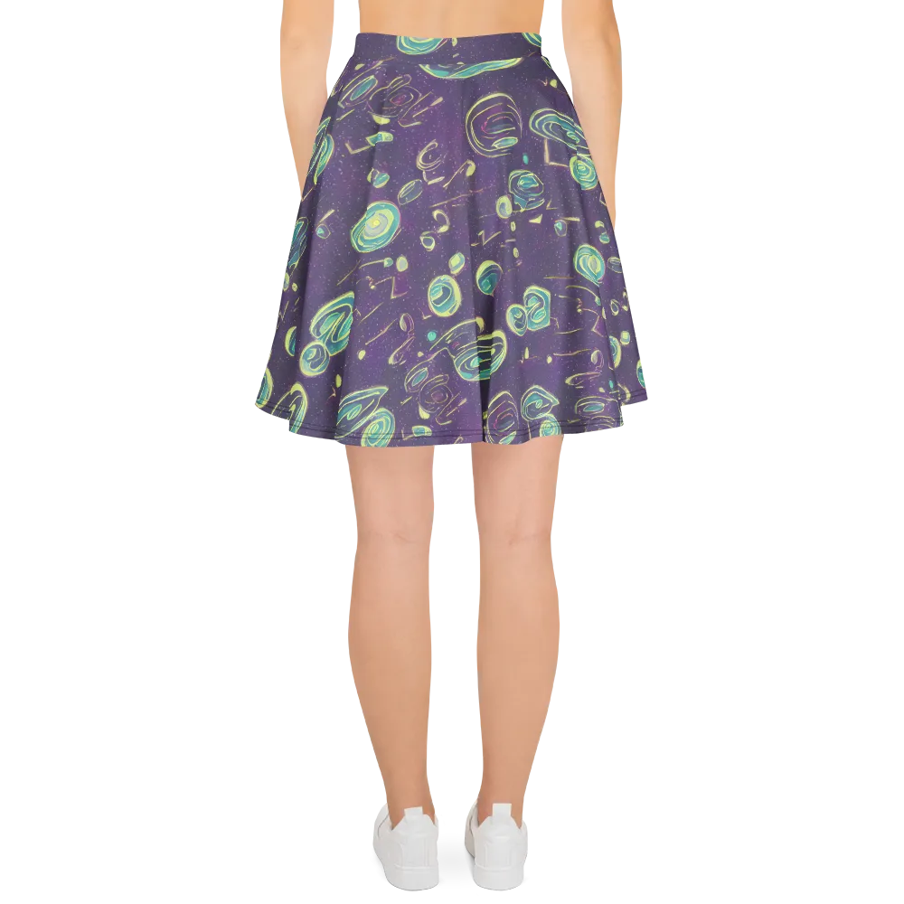 Lunar Lichen on Skater Skirt — Back