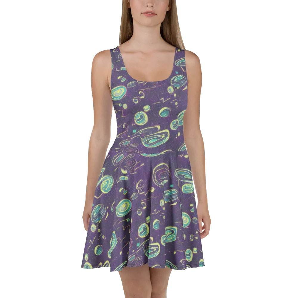 Lunar Lichen on Skater Dress — Front