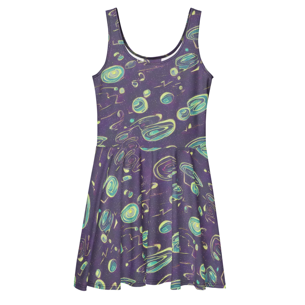 Lunar Lichen on Skater Dress — Front
