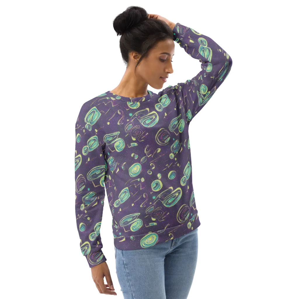Lunar Lichen on Sweatshirt — Right Front