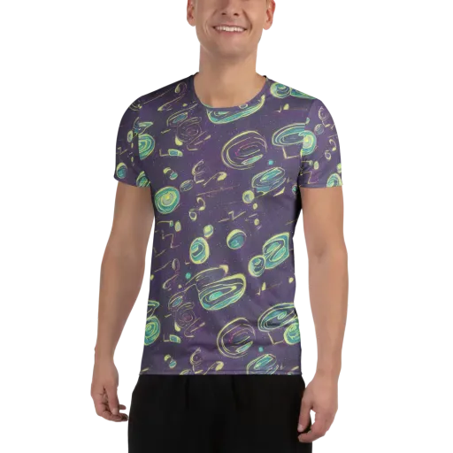 Lunar Lichen on a Men's Athletic T-Shirt