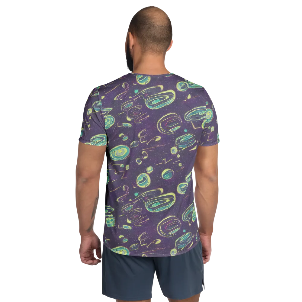 Lunar Lichen on Men's Athletic T-Shirt — Back