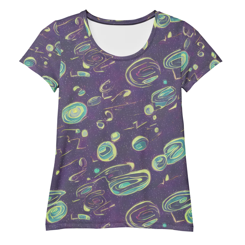 Lunar Lichen on Women's Athletic T-Shirt — Front