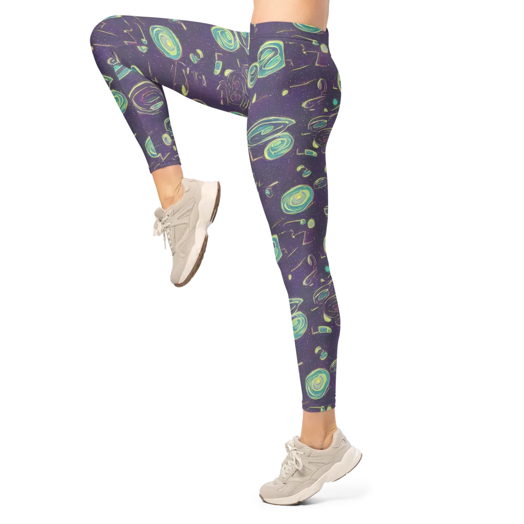 Lunar Lichen on Leggings — Left